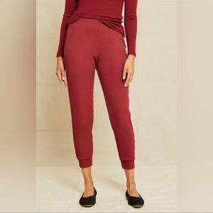 AMOUR VERT Mulberry Paris Ribbed Lounge Joggers Size Small